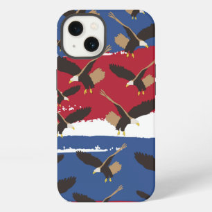Eagle Bird USA Patriotic American Flag iPhone 13 Hülle