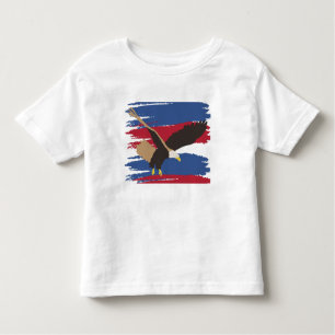 Eagle Bird USA Patriotic American Flag Kleinkind T-shirt