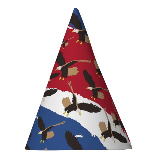 Eagle Bird USA Patriotic American Flag Partyhütchen (Rechts)