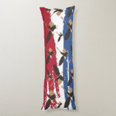 Eagle Bird USA Patriotic American Flag Seitenschläferkissen (Rückseite (Vertikal))