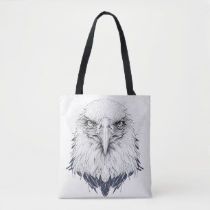 Eagle Bird Wild Nature Animal Illustration Art Tasche