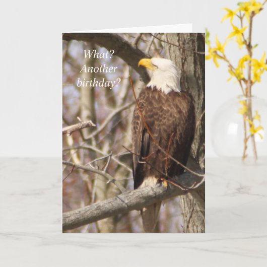 Eagle Birthday Card Karte (Gelbe Blume)