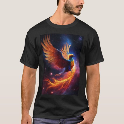 Eagle Blaze: Fiery Design T - Shirt" T-Shirt (Vorderseite)