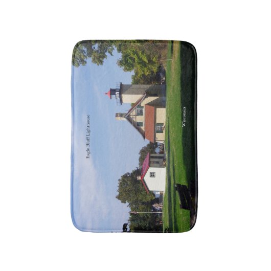 Eagle Bluff Lighthouse 2025 bathmat Badematte (Vorderseite Vertikal)
