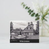 Eagle Bluff Lighthouse Door Landkreis Wisconsin Postkarte (Stehend Vorderseite)