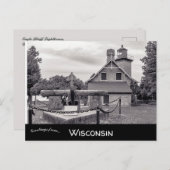 Eagle Bluff Lighthouse Door Landkreis Wisconsin Postkarte (Vorne/Hinten)