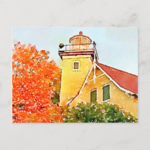 Eagle Bluff Lighthouse, Door Landkreis, Wisconsin Postkarte