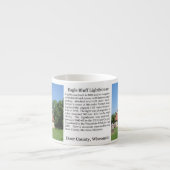 Eagle Bluff Lighthouse History Epresso Tasse (Vorderseite)
