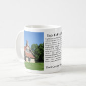 Eagle Bluff Lighthouse History Tasse (Vorderseite Links)