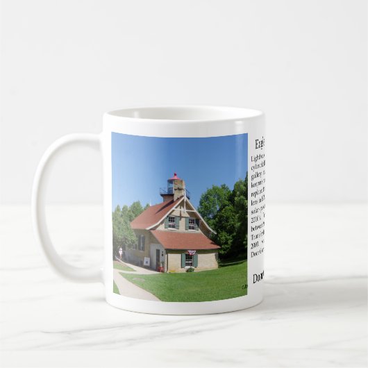 Eagle Bluff Lighthouse History Tasse (Links)