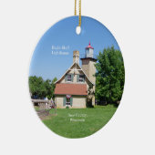 Eagle Bluff Lighthouse Keramik Ornament (Rechts)