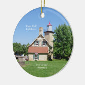 Eagle Bluff Lighthouse Keramik Ornament (Links)