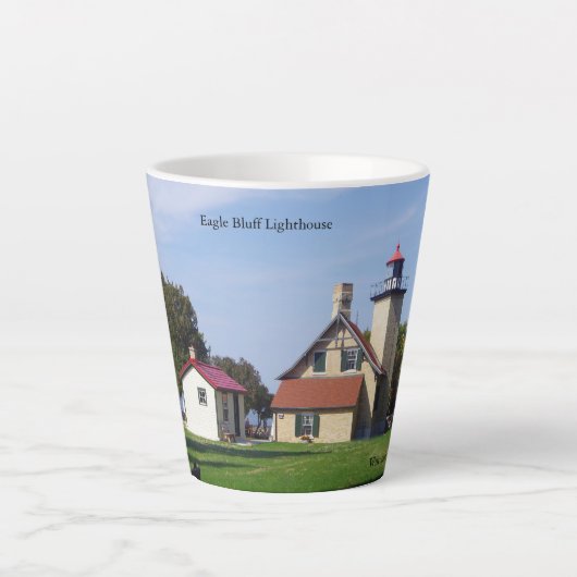 Eagle Bluff Lighthouse latte mug Milchtasse (Vorderseite)
