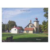 Eagle Bluff Lighthouse tablecloth Tischdecke (Vorderseite (Horizontal))