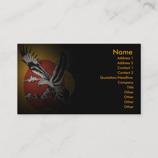 Eagle Business Card Visitenkarte (Vorderseite)
