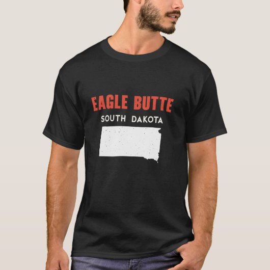Eagle Butte South Dakota USA Staat America Travel T-Shirt (Vorderseite)