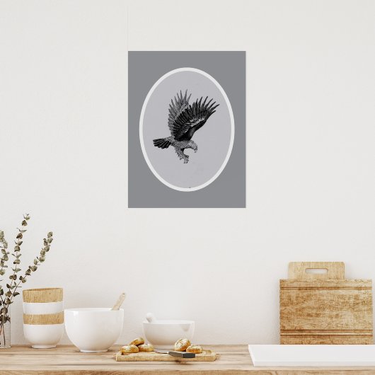 Eagle by Light Poster (Küche)