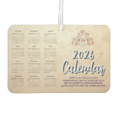 Eagle Calendar 2026 • New Car Scent • 1776–2026 US Autolufterfrischer (Rückseite)