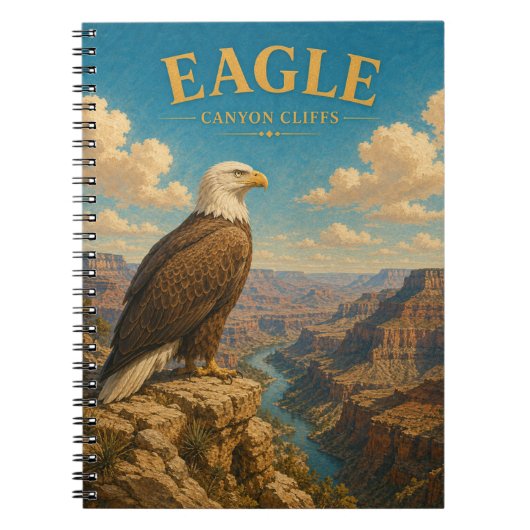 Eagle Canyon Cliffs Watercolor GeoSaga Notizblock (Vorderseite)