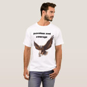 Eagle Carrying Bunny – Inspirational Freedom Desig T-Shirt (Vorne ganz)