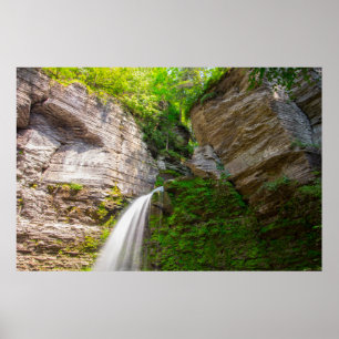 Eagle Cliff Falls, Havana Glen, Montour Falls, NY Poster