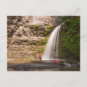 Eagle Cliff Falls, Havana Glen, New York Postkarte