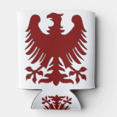 Eagle Coat Arms Phoenix Maroon Nobility Heraldic Dosenkühler (Rückseite)