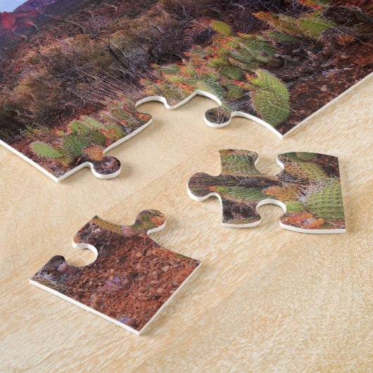 Eagle Crags Zion Cactus Sunset Puzzle (Seite)