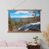 Eagle Creek Falls, South Lake Tahoe Wandteppich Mit Holzrahmen (Schlafzimmer)