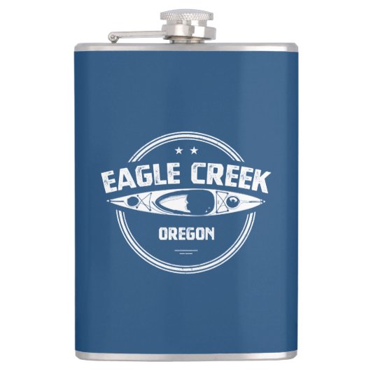 Eagle Creek Oregon Kayaking Flachmann (Vorderseite)