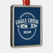 Eagle Creek Oregon Kayaking Ornament Aus Metall (Rechts)