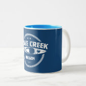Eagle Creek Oregon Kayaking Zweifarbige Tasse (VorderseiteRechts)