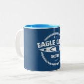 Eagle Creek Oregon Kayaking Zweifarbige Tasse (Vorderseite Links)