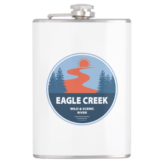 Eagle Creek Wild und Landschaftlicher Fluss Flachmann (Vorderseite)