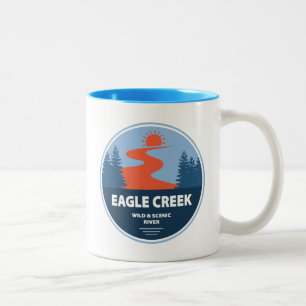Eagle Creek Wild und Landschaftlicher Fluss Zweifarbige Tasse