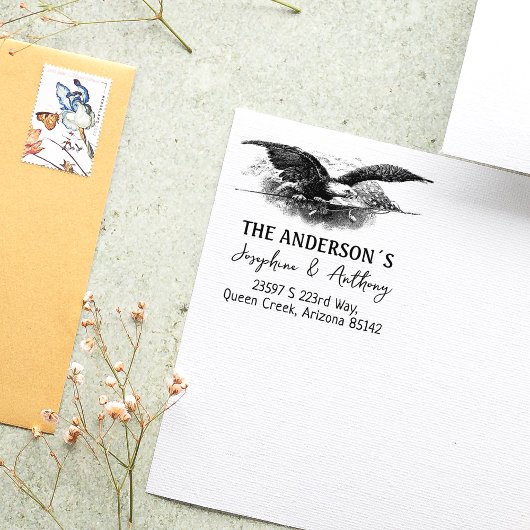 Eagle Custom Rücksendeadresse Family Gummistempel