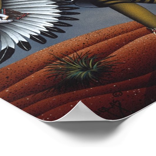 "Eagle Dancer" Poster (Ecke)