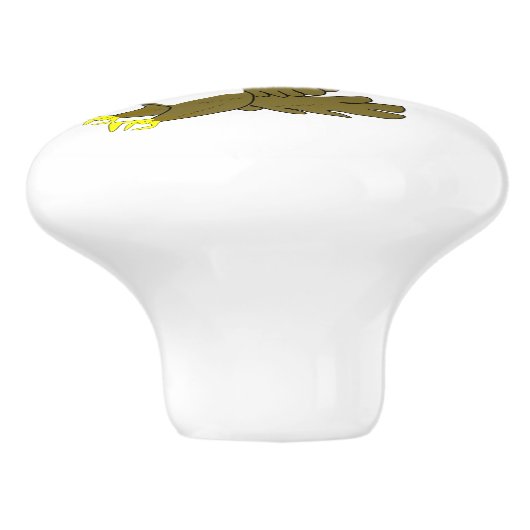 Eagle Design Personalised Keramikknauf (Seitenansicht)