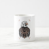 Eagle Design Vector 3 Farben Kaffeetasse (Mittel)