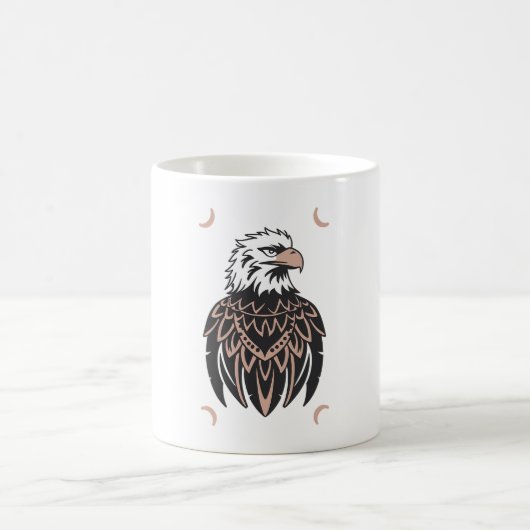 Eagle Design Vector 3 Farben Kaffeetasse (Mittel)