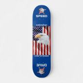 Eagle, die amerikanische Flagge, Patriotisch Skateboard (Vorne)