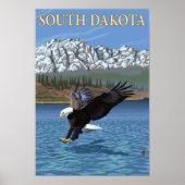 Eagle DivingSouth Dakota Poster (Vorne)