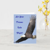 Eagle Dreams Grußkarte Karte (Gelbe Blume)