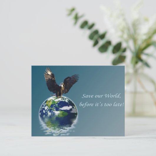 Eagle Earth Day Series Postkarte (Stehend Vorderseite)