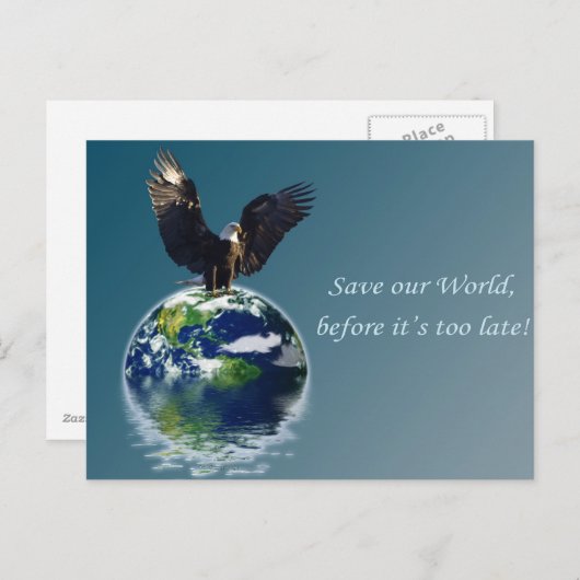 Eagle Earth Day Series Postkarte (Vorne/Hinten)