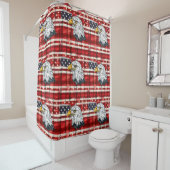Eagle Emblem Curtain Bold Patriotic Bath Design Duschvorhang (Beispiel)