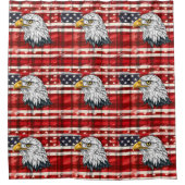 Eagle Emblem Curtain Bold Patriotic Bath Design Duschvorhang (Vorderseite)