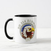 Eagle Emblem USA Flag | DD 214 Alumni Tasse (Links)