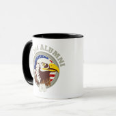 Eagle Emblem USA Flag | DD 214 Alumni Tasse (Vorderseite Links)