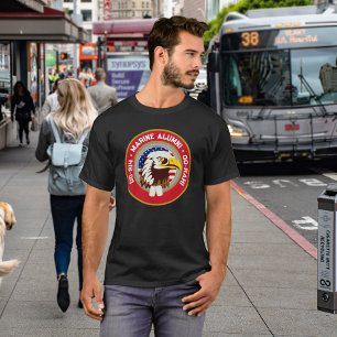 Eagle Emblem USA Flag DD 214 Seealumni T-Shirt